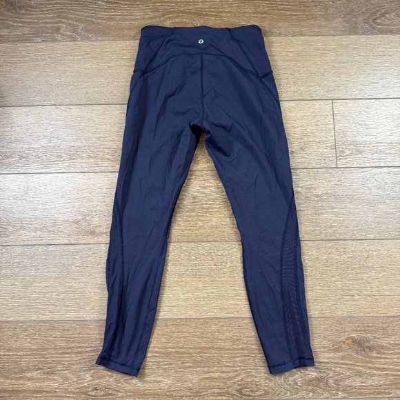 Lululemon Train Times 7/8 Women's Legging 25" True Navy Sz 8 W5BJOS Athletic - Picture 2 of 12